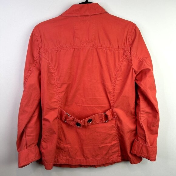 Eddie Bauer 100% cotton orange jacket size small - Picture 6 of 6